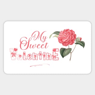 Sweet Floral Valentine Magnet